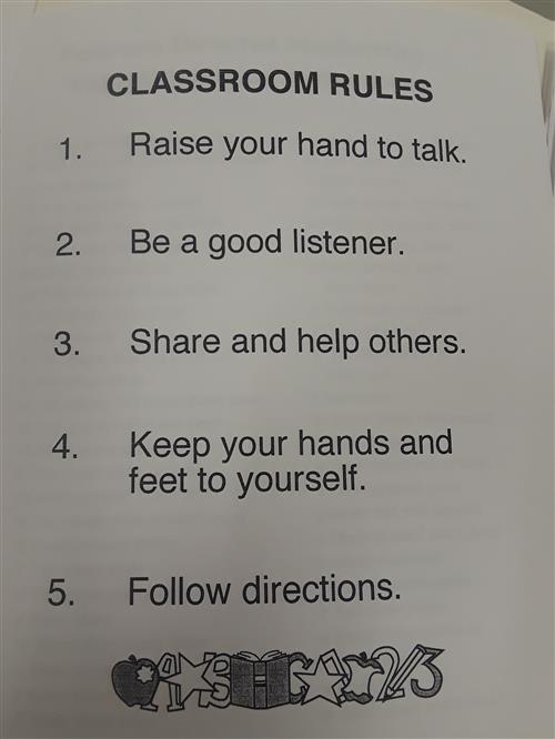 class rules 